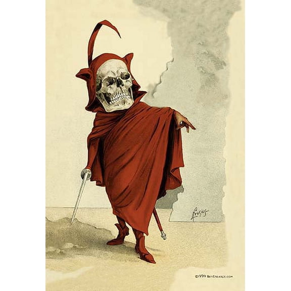 Red Death Fine art canvas print (20" x 30")