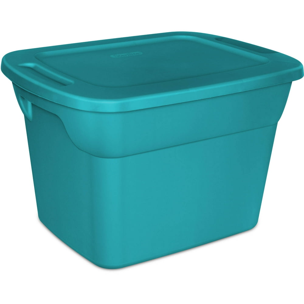 Sterilite 18 Gallon Tote Box Teal Sache