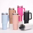 thumbnail image 3 of 1200ml Insulated Cafe Tumbler Straw Stainless Steel Coffee Termos Cupacuum Flasks Portable Water Bottle 40oz Mug With Handle, 3 of 4