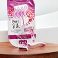 thumbnail image 3 of New! Pure Silk Three Premium Disposable Razor, 4 Count, 3 of 8