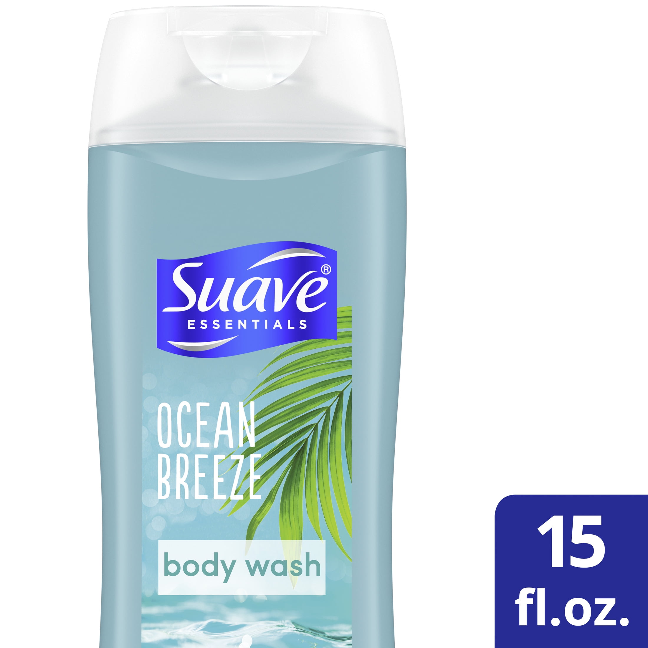 Suave Essentials Ocean Breeze Body Wash with Sea Algae Extract and Vitamin E 15 fl oz