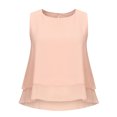 thumbnail image 4 of Camiseta Sin Mangas Para Mujer, Blusa Sin Mangas, Blusa Informal de Gasa Con Cuello Redondo, Jersey Liso Odeerbi  ODB160064, 4 of 8