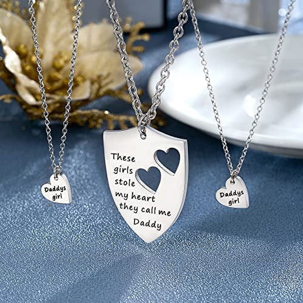 Noah Father's Day Card Father Daughter Personalized Engraved Necklaces |  Personalized engraved necklace, Engraved necklace, Fathers day