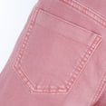 thumbnail image 4 of KIDSCOOL SPACE Girls Slim Fit Jeans,6T-14T Flash Chain Wide Leg Denim Pants Wide Leg Denim Pants,Pink,9-10 Years, 4 of 6