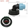 thumbnail image 2 of 20/25/32mm Garden Pipe Elbow Outlet Connector Water Splitter IBC Tank Adapter, 2 of 5