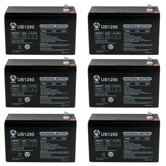 12V 9Ah Battery for Ion Block Rocker Uninterruptible - 6 Pack