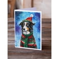 thumbnail image 2 of Border Collie Christmas Greeting Cards Pack of 8 7 in x 5 in, 2 of 3