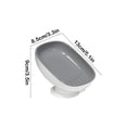 thumbnail image 3 of Tribuna Jabonera de plástico gris con desagüe, portátil, con sistema de autodrenaje, para baño, ducha, cocina y hogar (1 pieza). Rkxzt, 3 of 7