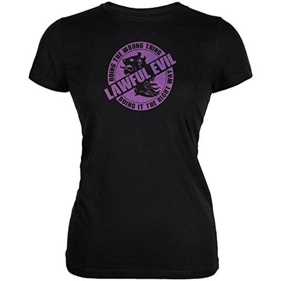 Alignment Lawful Evil Juniors Soft T Shirt