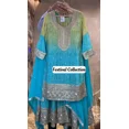 thumbnail image 2 of Bollywood Beautiful Indian Salwar Kameez Pakistani Designer Ethnic Salwar Suit Round Neck 44, 2 of 5