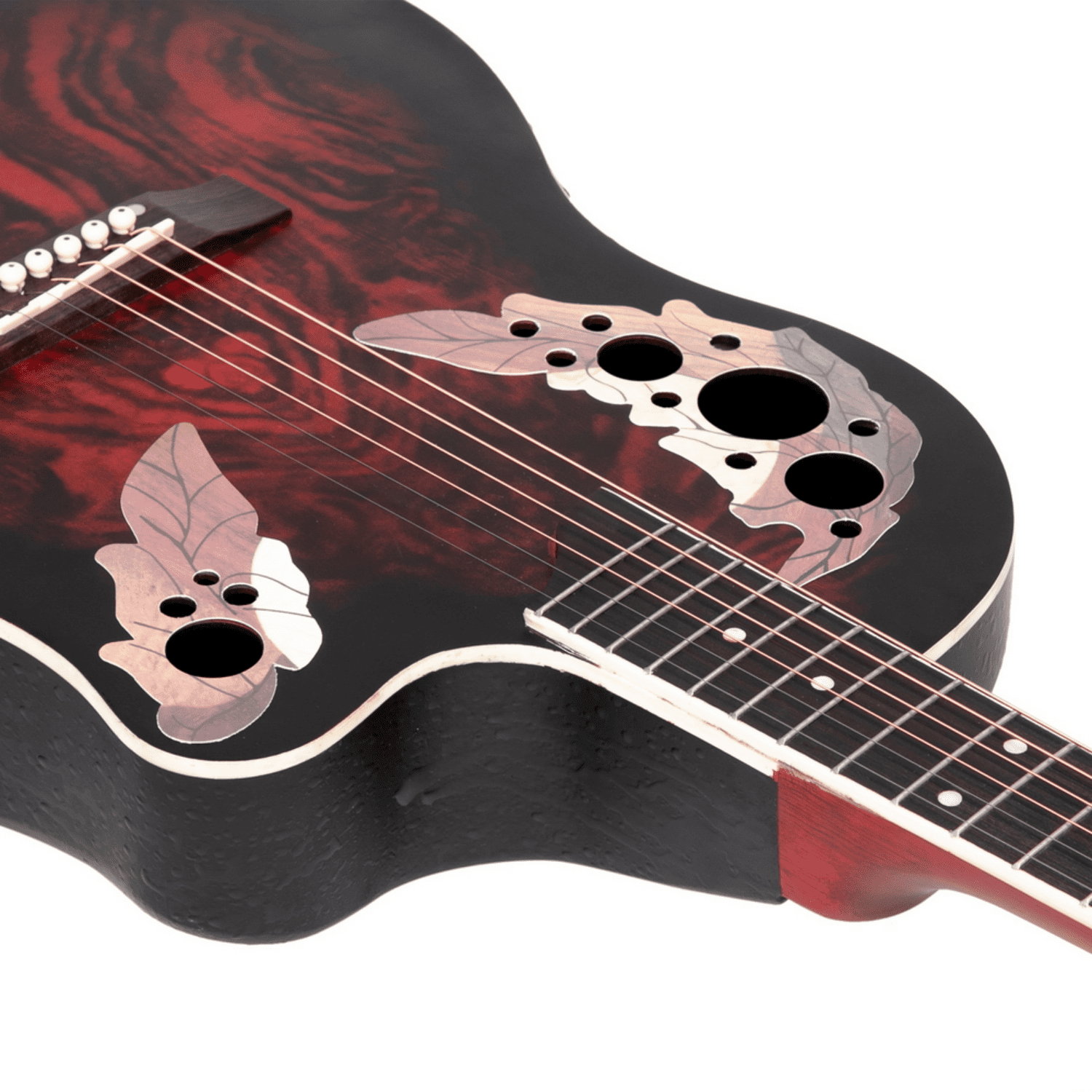 Hassch 41" Acoustic Guitar for Beginners Adult, Full Size Starter Set with Bag and Wrench Tool, Sunset Red