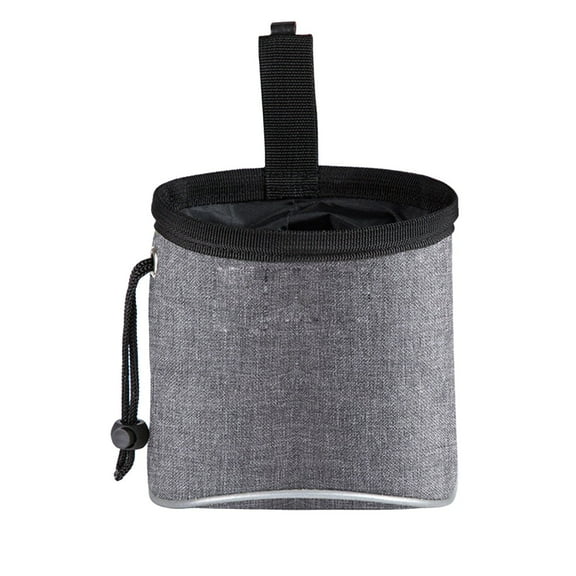 Aihimol Training Treat Pouch Dog Pouch,Dog Walking Bag Puppy Portable Dog Treat Bag Pet Snack Storage Bag Dog Waste Bag for Travel or Outdoor Use (Gray)