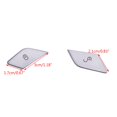 thumbnail image 2 of 4x Chrome Door Lock Switch Button Cover Set Fit for Mercedes W205 W213 X253, 2 of 10