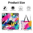 thumbnail image 2 of Color Wave Point Geometry Outdoor Picnic Blanket, Foldable Waterproof Beach Mat, Portable Beach Blanket for Beach Camping, Hiking, Family Concerts, 2 of 7