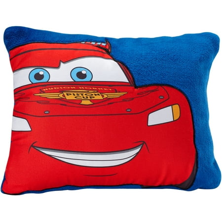 Disney Cars Toddler Pillow, Blue and Red