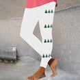 thumbnail image 2 of Lenpel Leggings for Women High Waisted Full Length Christmas Printed Butt Lifting Tights Yoga Pants, 2 of 5