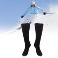 thumbnail image 4 of Rechargeable Heated Socks, Free Size Electric Heated Socks Hand Sewing 3 Speed Temperature Control Waterproof  For Skiing Black, 4 of 8
