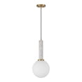 thumbnail image 2 of Callaway 1-Light Pendant in White Marble with Warm Brass, 2 of 5