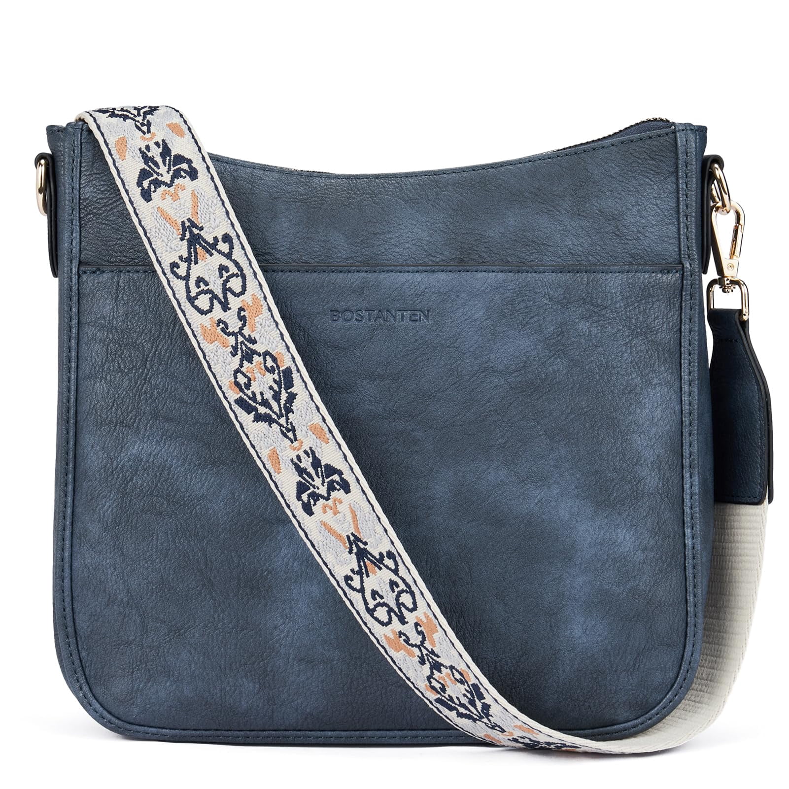 Crossbody Bags for Women Trendy Vegan Leather Hobo Purses Shoulder Handbags Wide Shoulder Strap
