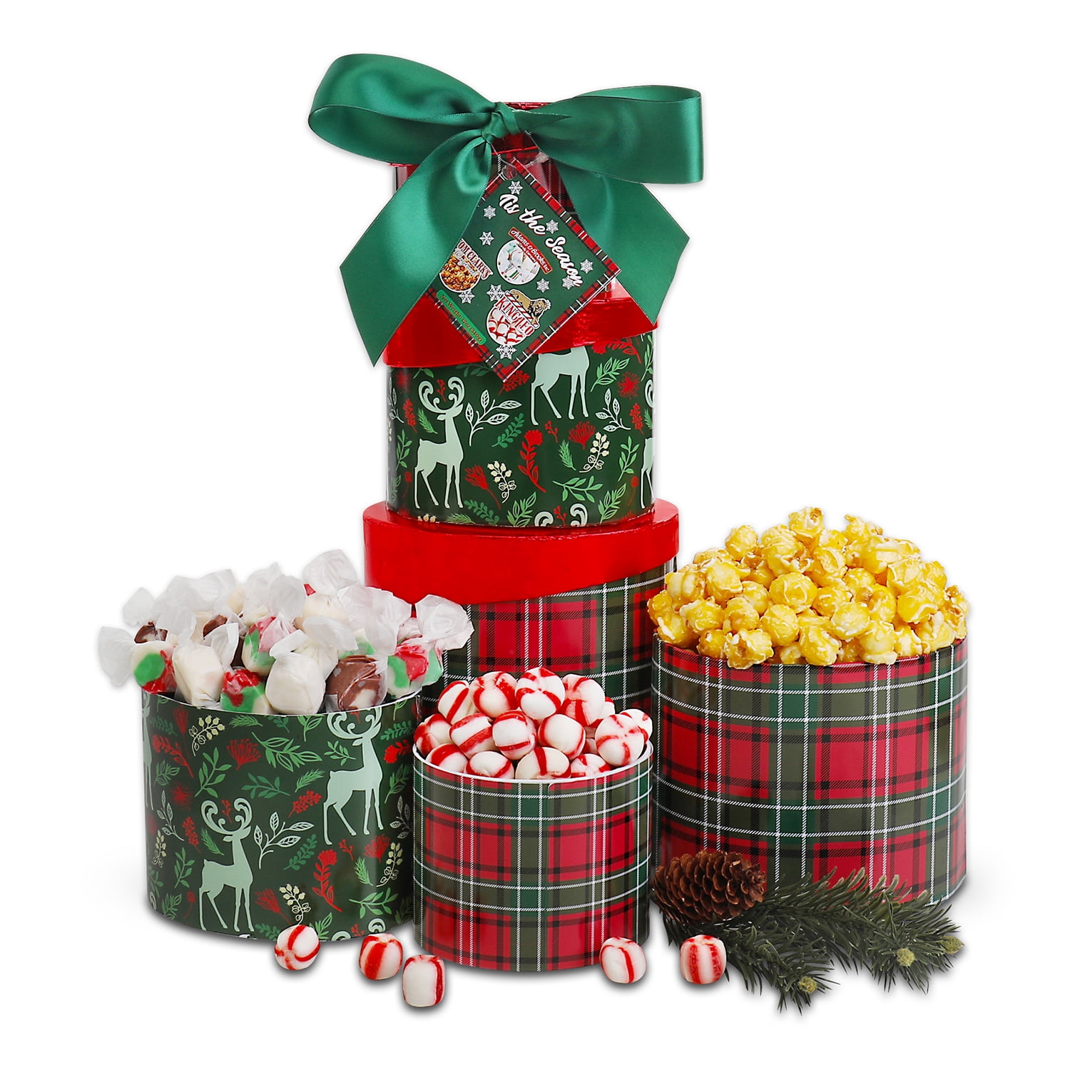 Alder Creek Gift Baskets Good Tidings Gift Tower (4 Items)