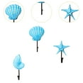 thumbnail image 6 of 3 Pieces Decorative Hook Beach Themed Coat Hook Wall Mounted Hook Resin Iron for Farmhouse Bedroom Kitchen, 6 of 9