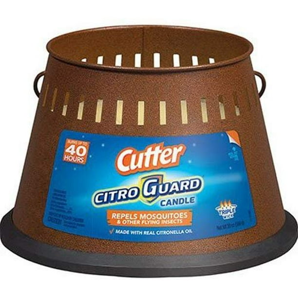 Cutter 95784 Citro Guard Citronella Candle, 20Ounce, Copper Walmart