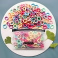 thumbnail image 5 of TELOLY 200Pcs Hair Ties Korean Version Toddler Hair Ties Color Scrunchies, Purple Series, 5 of 7
