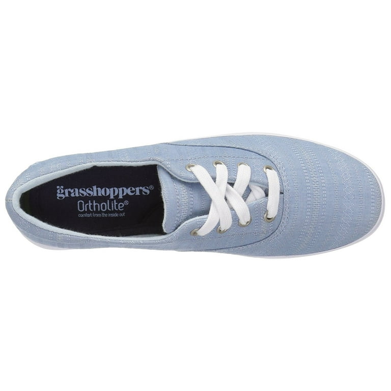 Grasshoppers Women s Janey Ii Fashion Sneaker Faded Denim Blue 9.5 M US Walmart