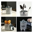 thumbnail image 3 of Coffee Sugar Tea Container Canister Set of 3 with Label & Lid, Crushed Diamond Decorations, Glass Flour and Sugar Containers Kitchen Coffee Jar Storage Set, 3 of 6