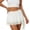 White, variant on Womens Skirts Mini Short Lace Double Layer Flounce High Waist Pleated Line Lightweight Comfy Red Skirt M
