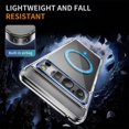 thumbnail image 5 of for Google Pixel 8 Pro Case 6.7" 2023,Tough Clear Protective Shockproof Slim Phone Case [Compatible with Magsafe] [Non-Yellowing] [10 FT  Grade Drop Protection] Clear（Blue）, 5 of 9
