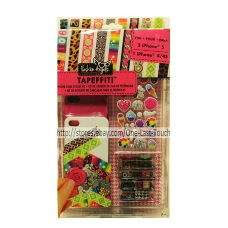 FASHION ANGELS Phone Case Stylist Kit TAPEFFITI Fits iPhone 4/4S/5 STICKERS+TAPE