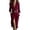 Wine, variant on Women's Western Suede Button Down Dress, Long Sleeve Lapel Maxi Dress with Detachable Belt, A-Line Casual Fall Dress for Holiday and Special Events Brown L