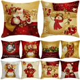 thumbnail image 2 of Christmas Cushion Cover Merry Christmas Decorations for Home 2024 Cristmas Ornament Navidad Noel Xmas Gifts Happy New Year 2025, 2 of 5