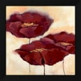 thumbnail image 2 of Elena Filatov 20x20 Black Modern Wood Framed Wall Art Titled - Mohn in Milch II, 2 of 6