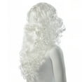 thumbnail image 3 of Green Sky Christmas White Santa Claus Costume Wig and Beard Set for Adult, 3 of 5