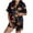 Z94-Dark Purple, variant on Halloween Sleep Satin High-Waisted Stretch Ghost Bat Pattern Halloween Pj Silk Pjs Graphic Button Down Satin Pajama Set
