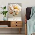 thumbnail image 5 of Qisvanset Creamy Yellow Peony Oil Painting Canvas Wall Art 15.75x11.81 Inches, 5 of 8