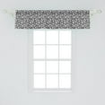 thumbnail image 2 of Ambesonne Music Valance Pack of 2, Fun Notes Circular Hoops, 54"X12", Black White, 2 of 4