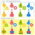 TOMYOU Jumbo Nuts and Bolts Toys, Shape Color Recognition 32 Pcs