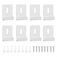 thumbnail image 1 of 8Pcs Mirror Clips for Wall Mounting, Metal Mirror Holder Clips Hooks Frameless Wide Channel Mirror Retainer Clips, 1 of 5