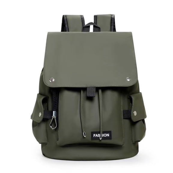 Stylish Waterproof Business Travel Backpack, Vintage Backpack Fit 15.6 Inch Laptop Cool Retro Book Bag, Weekender Hiking Motorcycle Daypack -Green