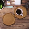 thumbnail image 4 of Ink Pad Coffee Tea Cup Non Heat Insulation Retro Court Style Bar Party Round Suitable For Kitchen Gifts（6pc） round Mat Camping Table Setting for 4 Plate Mat Set 4 round Woven Mat Outdoor Place Mates, 4 of 4