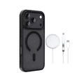 thumbnail image 1 of Funda Para iPhone 17 Pro Max + Cargador Inalámbrico 15w + Mica De Vidrio Eo Safe Imports Negro, 1 of 5