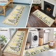 thumbnail image 5 of Summer Gnomes 2'x6' Runner Rugs for Hallway Kitchen Bedside Non Slip Washable, Yellow Lemons Farmhouse Fruits Burlap Entryway Rug Runners with Rubber Backing, Long Carpet Runner for Laundry Room, 5 of 8