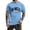 Light Blue, variant on Krdevn Men's Graphic Tees Letter Print Summer Tops Vintage Short Sleeve Loose Casual T Shirts,4XL