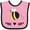 Pink and Black, variant on Inktastic Honey Bee Gifts Beekeeper Girls Baby Bib