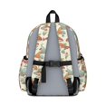 thumbnail image 3 of Mushroom and Frog Cream Pattern Backpack for School, Cute School Bag with Adjustable Shoulder Straps and Padded Back, 13.4"x11"x4.7", 3 of 5