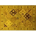 thumbnail image 1 of Ahgly Company Indoor Rectangle Oriental Yellow Industrial Area Rugs, 5' x 7', 1 of 4