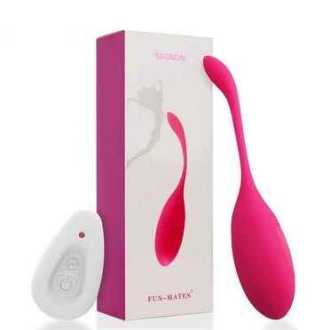 Imimi Vibrating Bullet Eggs Wireless Remote Control Vibrator Sex Toy for Woman USB Recharging Clitoris Stimulator Vaginal Massage Ball(Rose Red)